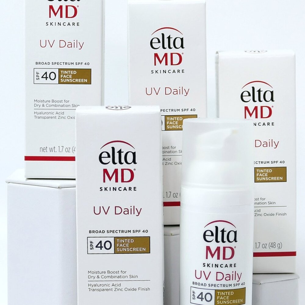 4Pk Lot Elta MD UV Daily Broad Spectrum SPF 40 TINTED Sunscreen 1.7oz RV$164 NEW